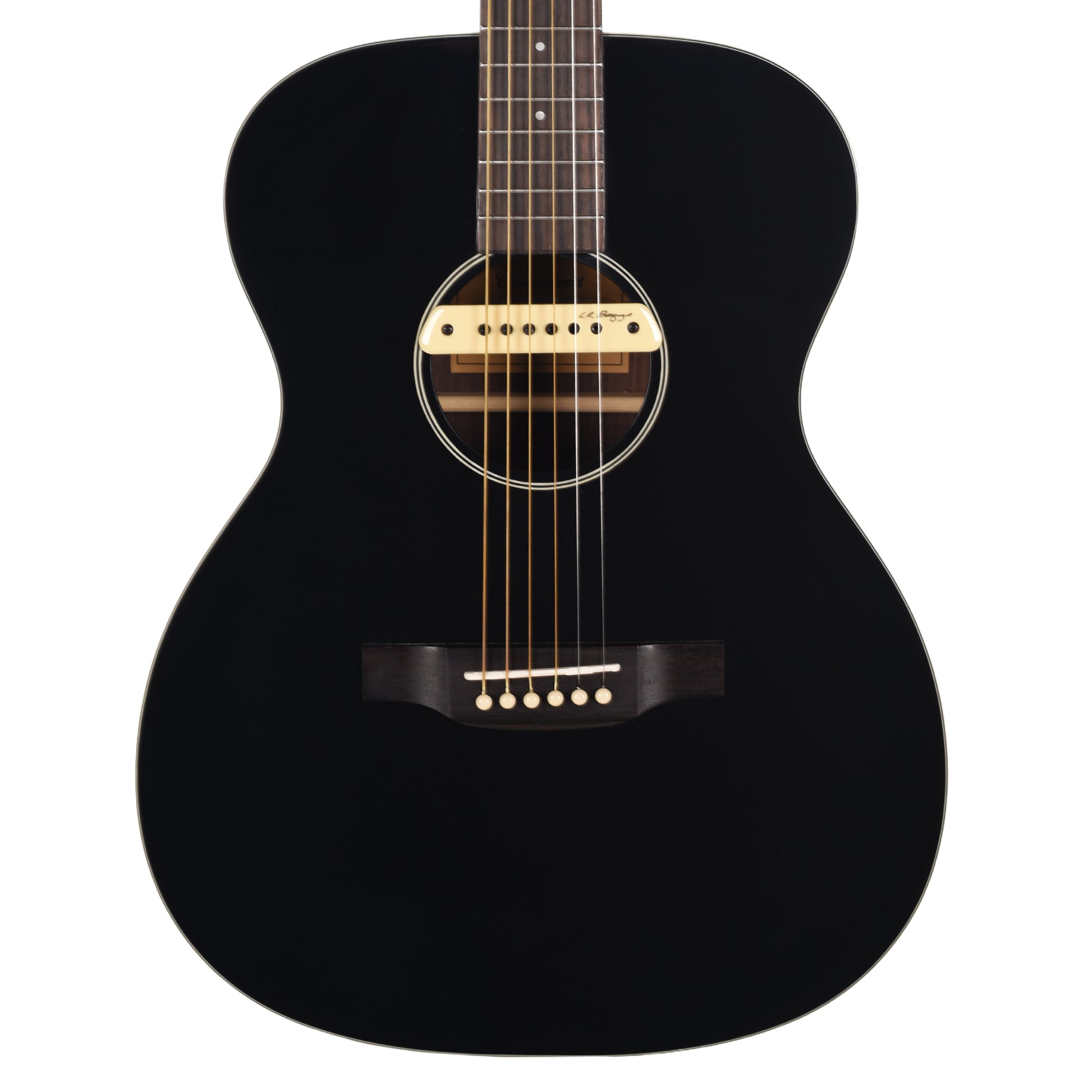 Orangewood Brooklyn Retro Live Grand Concert Acoustic-Electric Guitar Black Gloss Acoustic Guitars