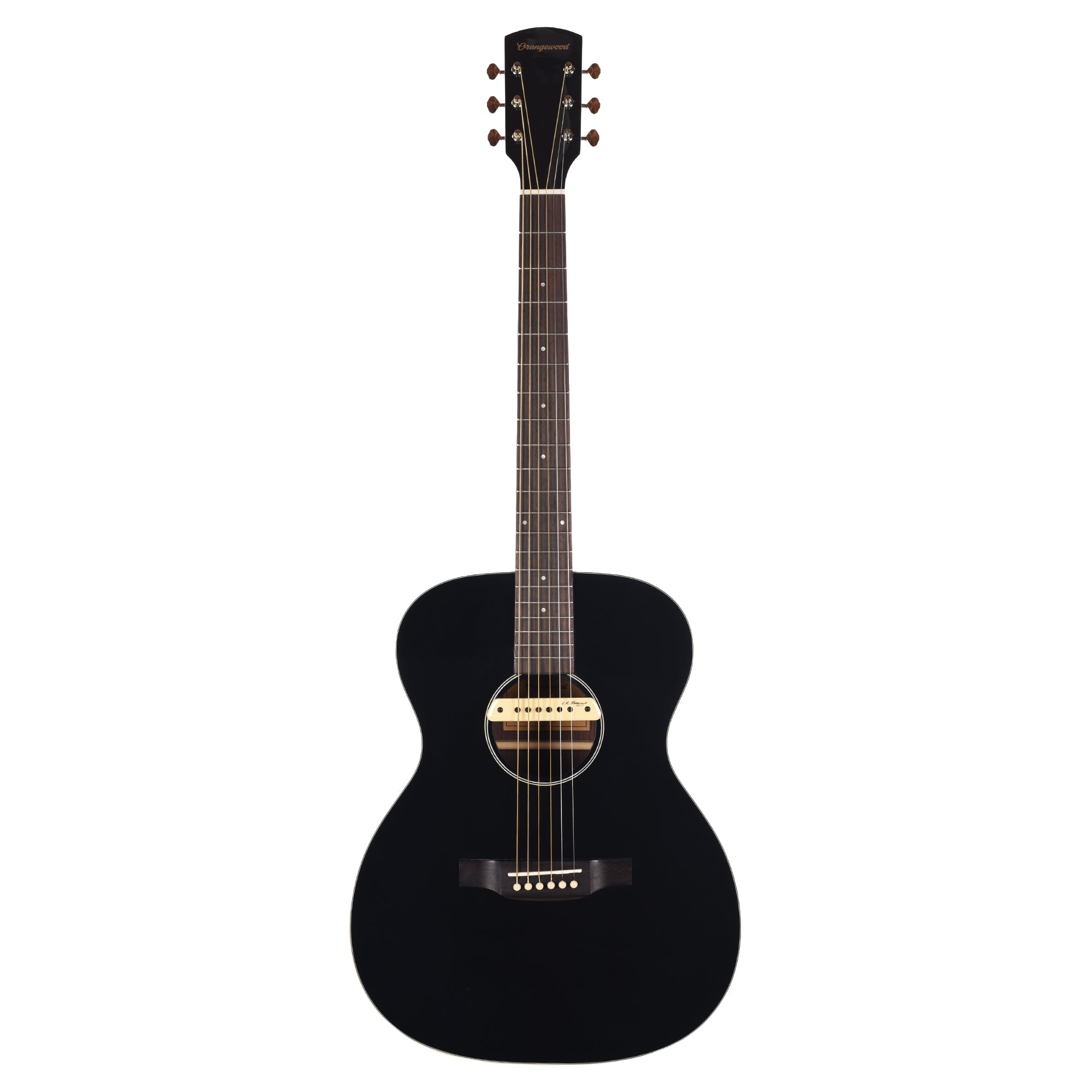 Orangewood Brooklyn Retro Live Grand Concert Acoustic-Electric Guitar Black Gloss Acoustic Guitars