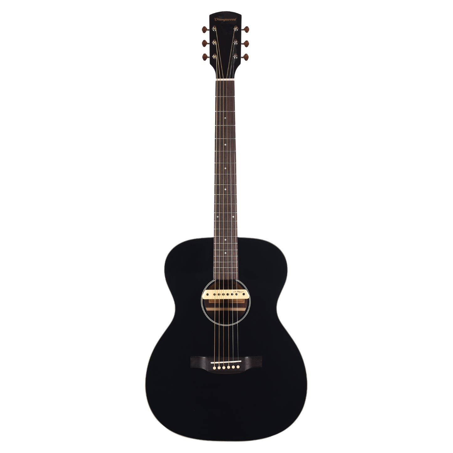 Orangewood Brooklyn Retro Live Grand Concert Acoustic-Electric Guitar Black Gloss Acoustic Guitars