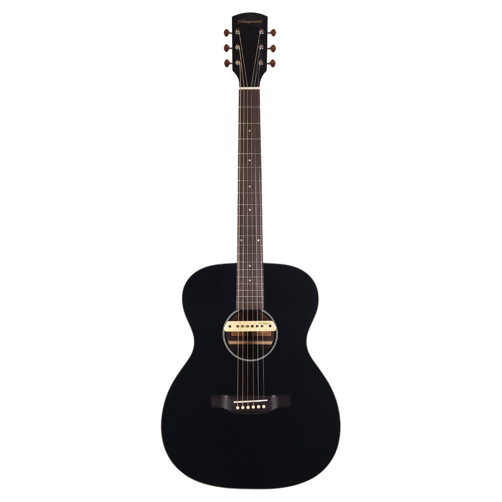 Orangewood Brooklyn Retro Live Grand Concert Acoustic-Electric Guitar Black Gloss Acoustic Guitars