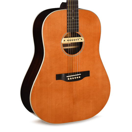Orangewood Dylan Retro Live Slope Shoulder Dreadnought Acoustic-Electric Guitar Aged Natural Gloss Acoustic Guitars