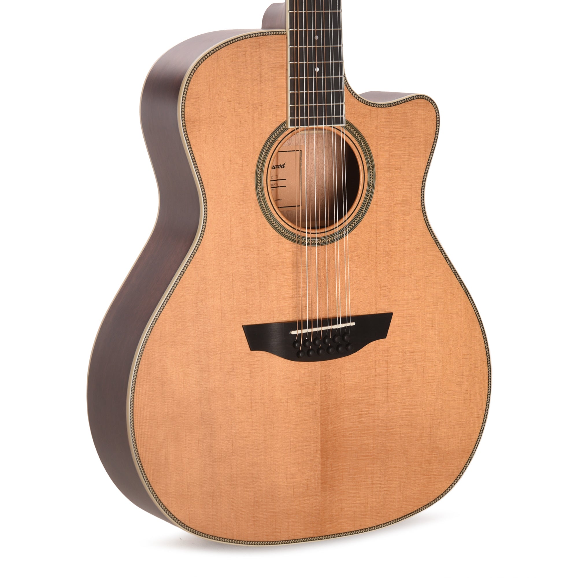 Orangewood Sage 12-String Grand Auditorium Cutaway Acoustic Guitar Natural Satin Acoustic Guitars