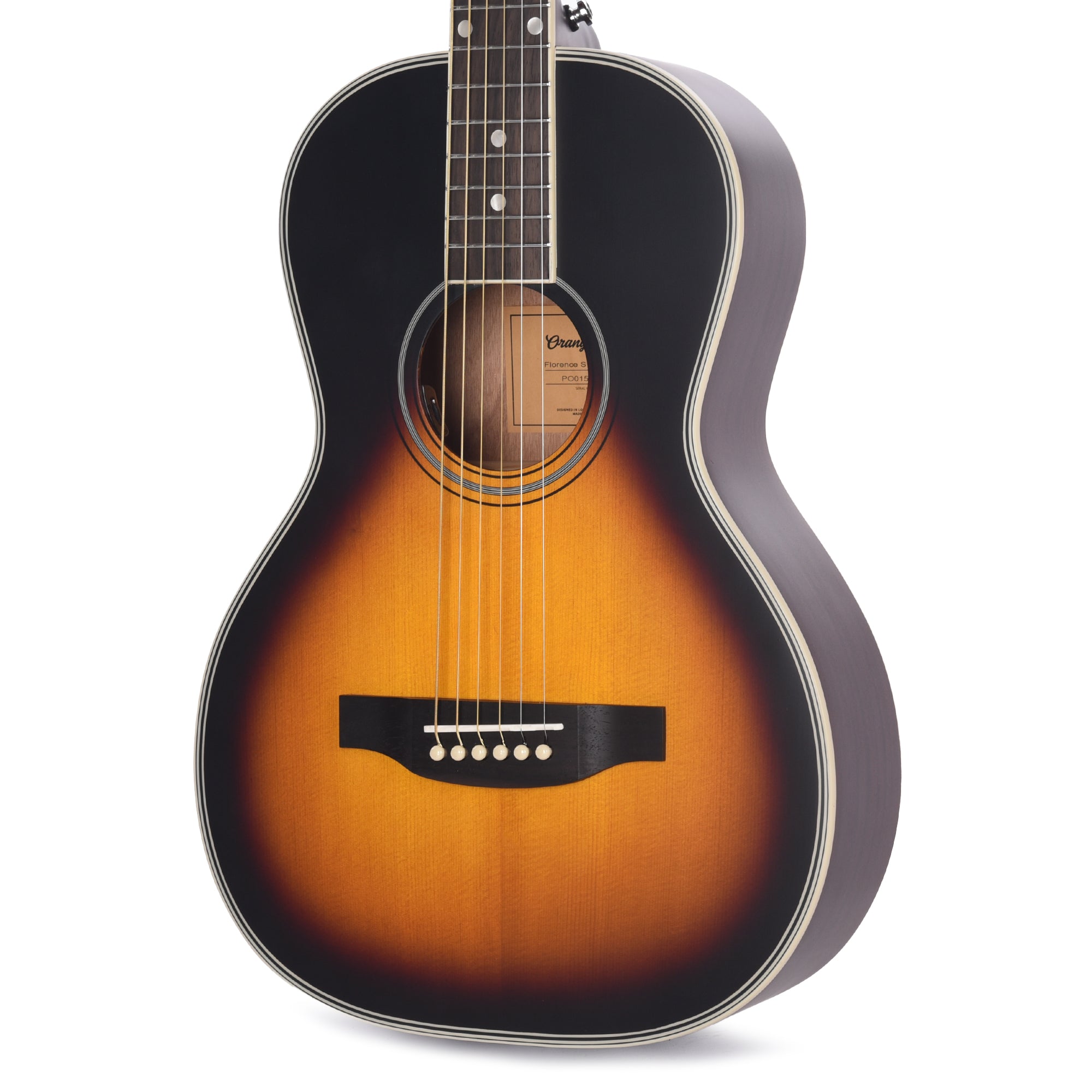 Orangewood Florence Retro Live Parlor Acoustic Electric Guitar Vintage Sunburst Satin Acoustic Guitars / Parlor