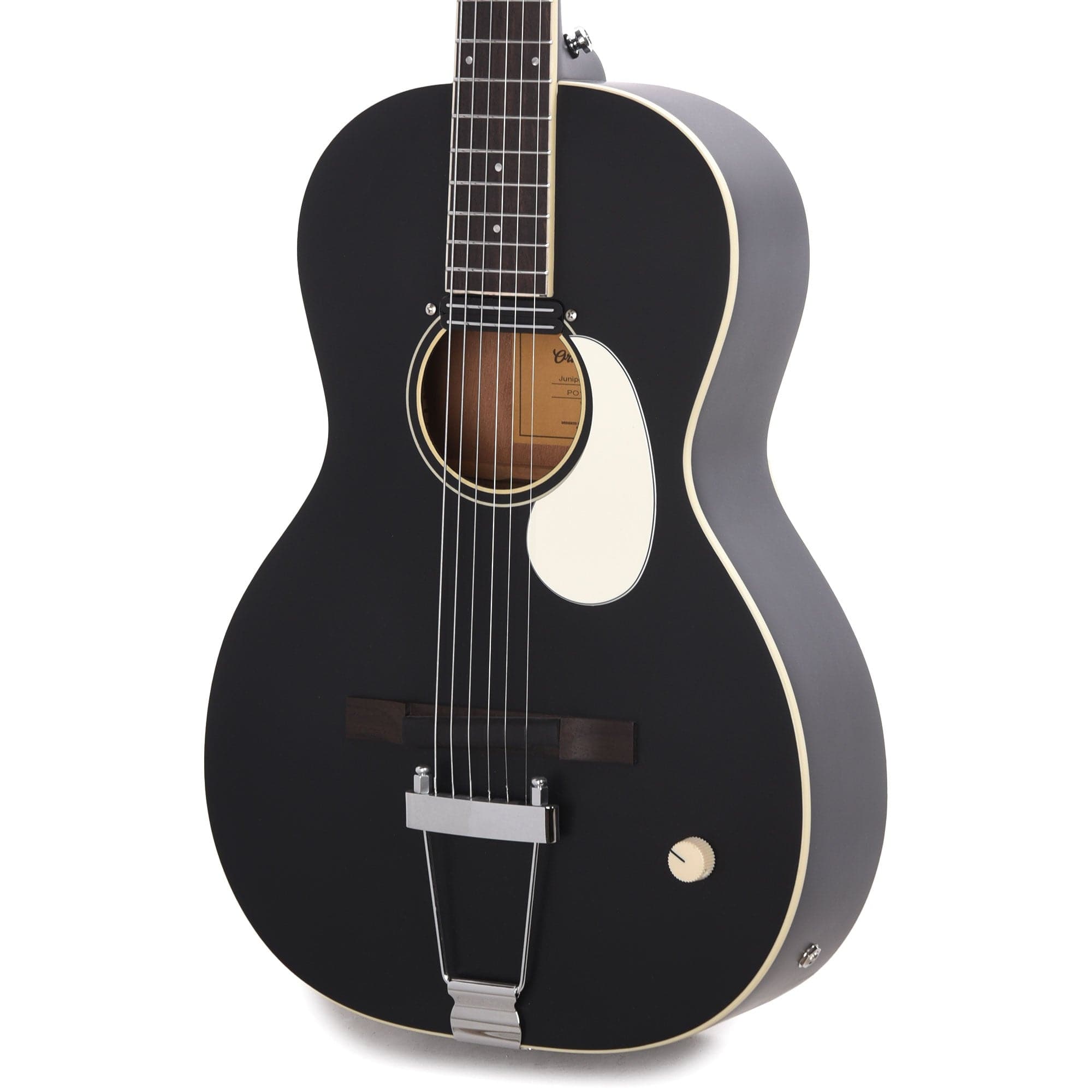 Orangewood Juniper Black Live Rubber Bridge Parlor Acoustic Guitar Acoustic Guitars / Parlor