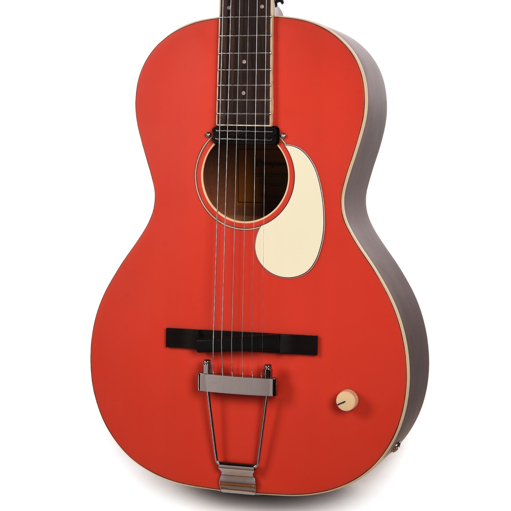 Orangewood Juniper Guava Red Live Rubber Bridge Parlor Acoustic Guitar Acoustic Guitars / Parlor
