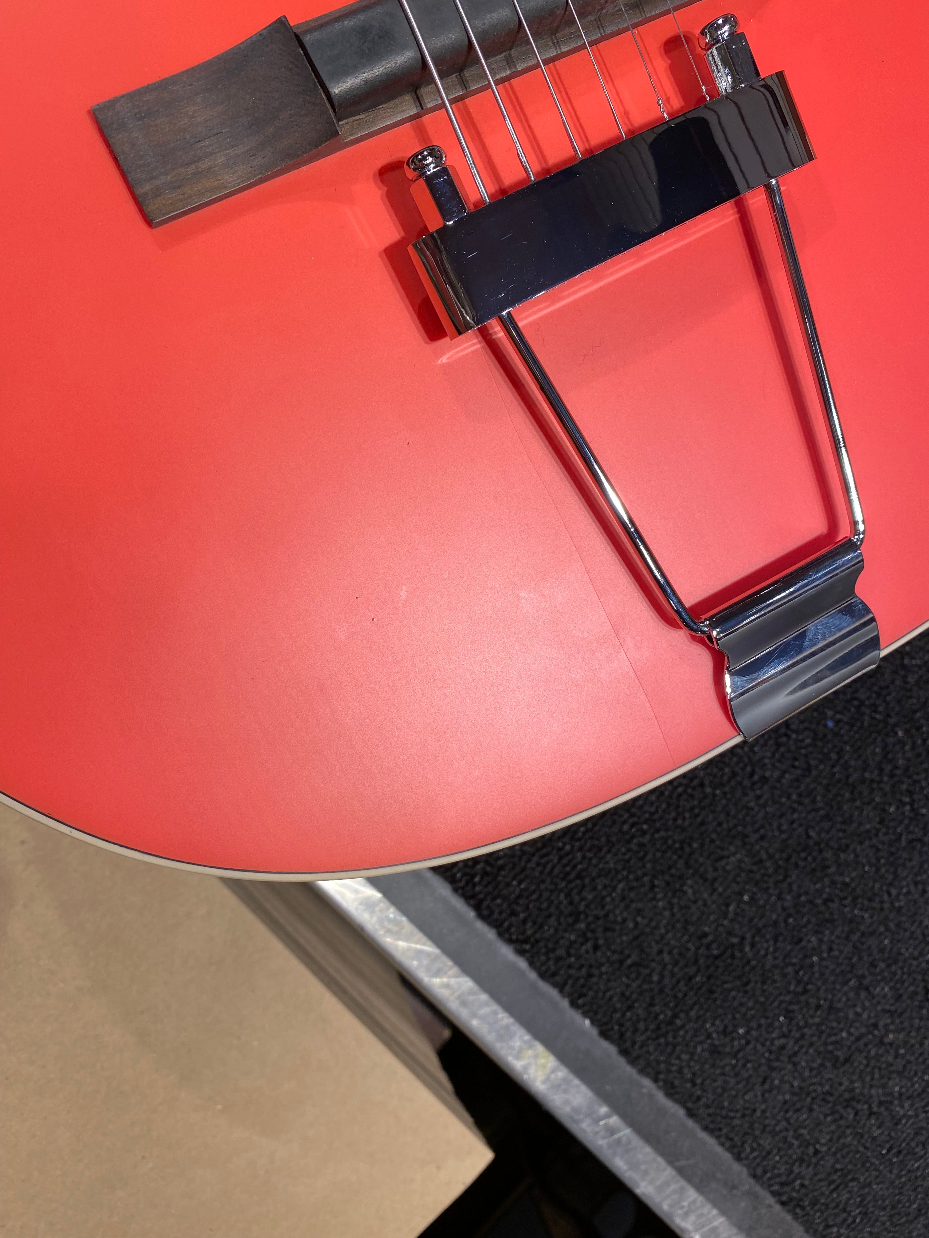 Orangewood Juniper Guava Red Live Rubber Bridge Parlor Acoustic Guitar Acoustic Guitars / Parlor