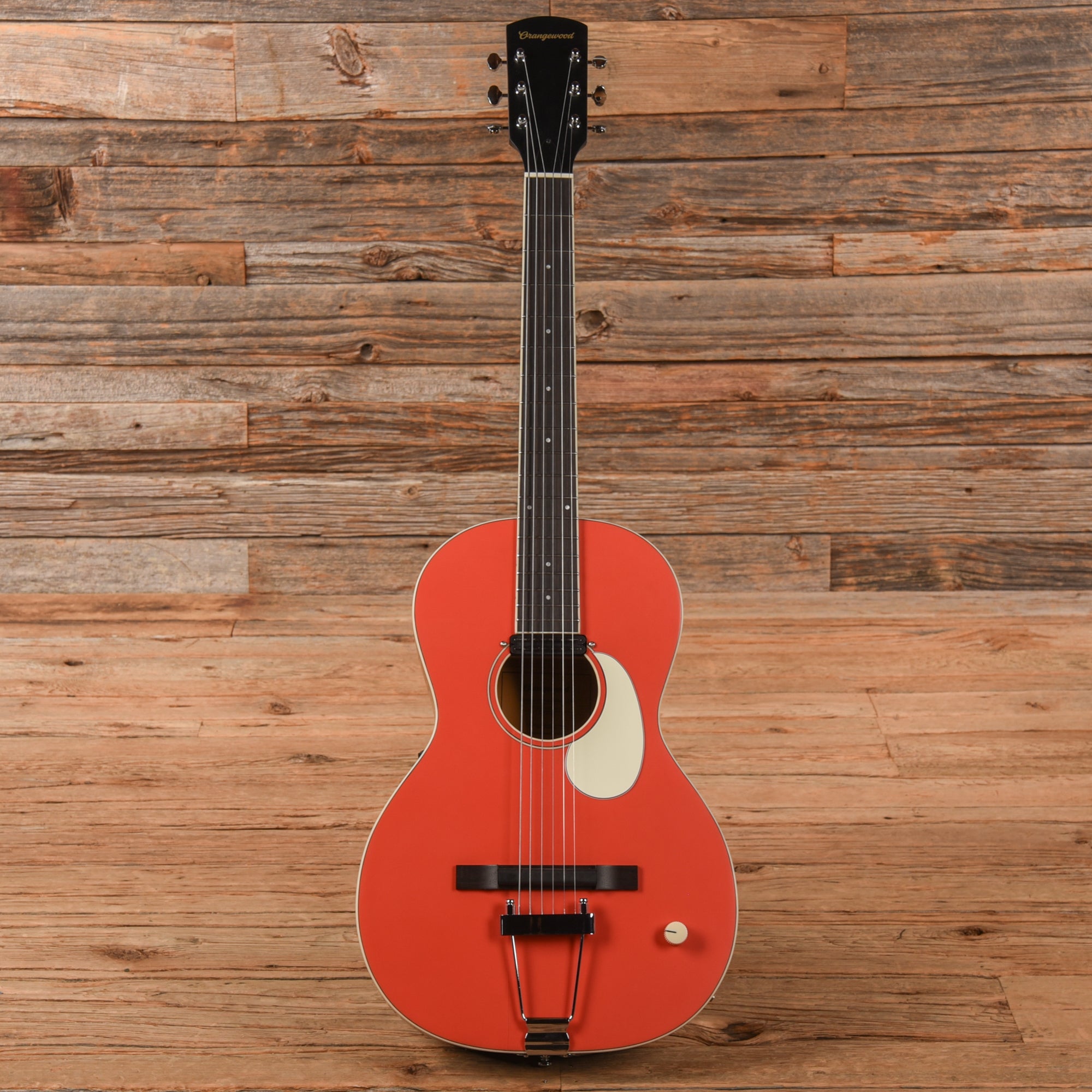Orangewood Juniper Guava Red Live Rubber Bridge Parlor Acoustic Guitar Acoustic Guitars / Parlor