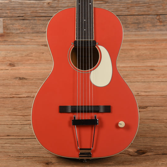 Orangewood Juniper Guava Red Live Rubber Bridge Parlor Acoustic Guitar Acoustic Guitars / Parlor