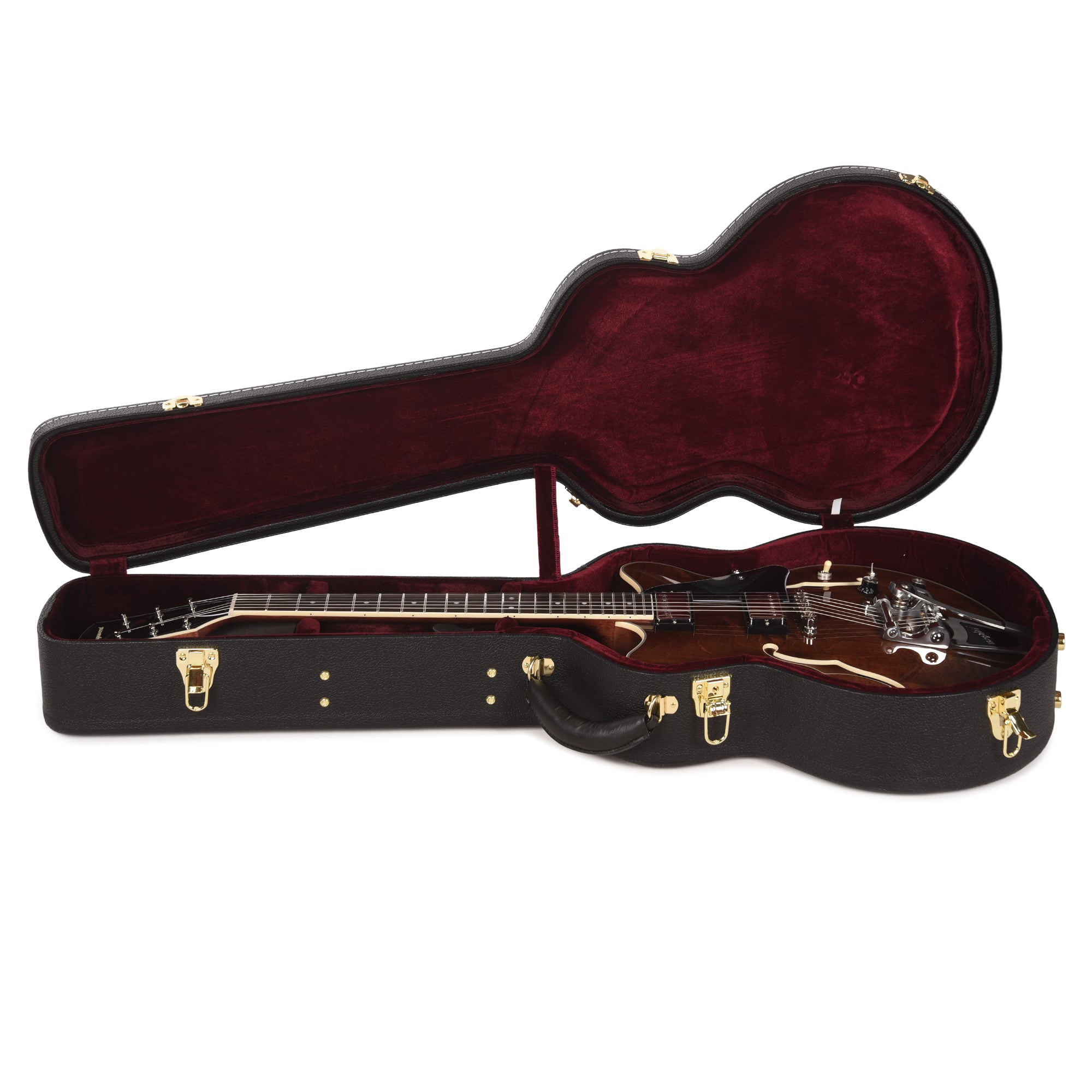 Orangewood Clementine Bigsby Double Cutaway Chambered Electric Guitar Dark Walnut Electric Guitars