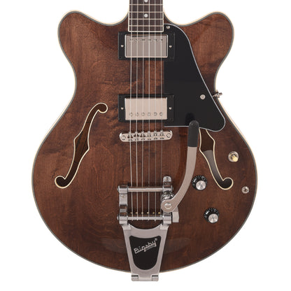 Orangewood Clementine Bigsby Double Cutaway Chambered Electric Guitar Dark Walnut Electric Guitars