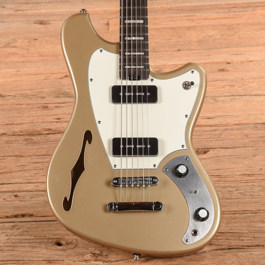 Orangewood Del Sol Baritone Gold Electric Guitars / Semi-Hollow