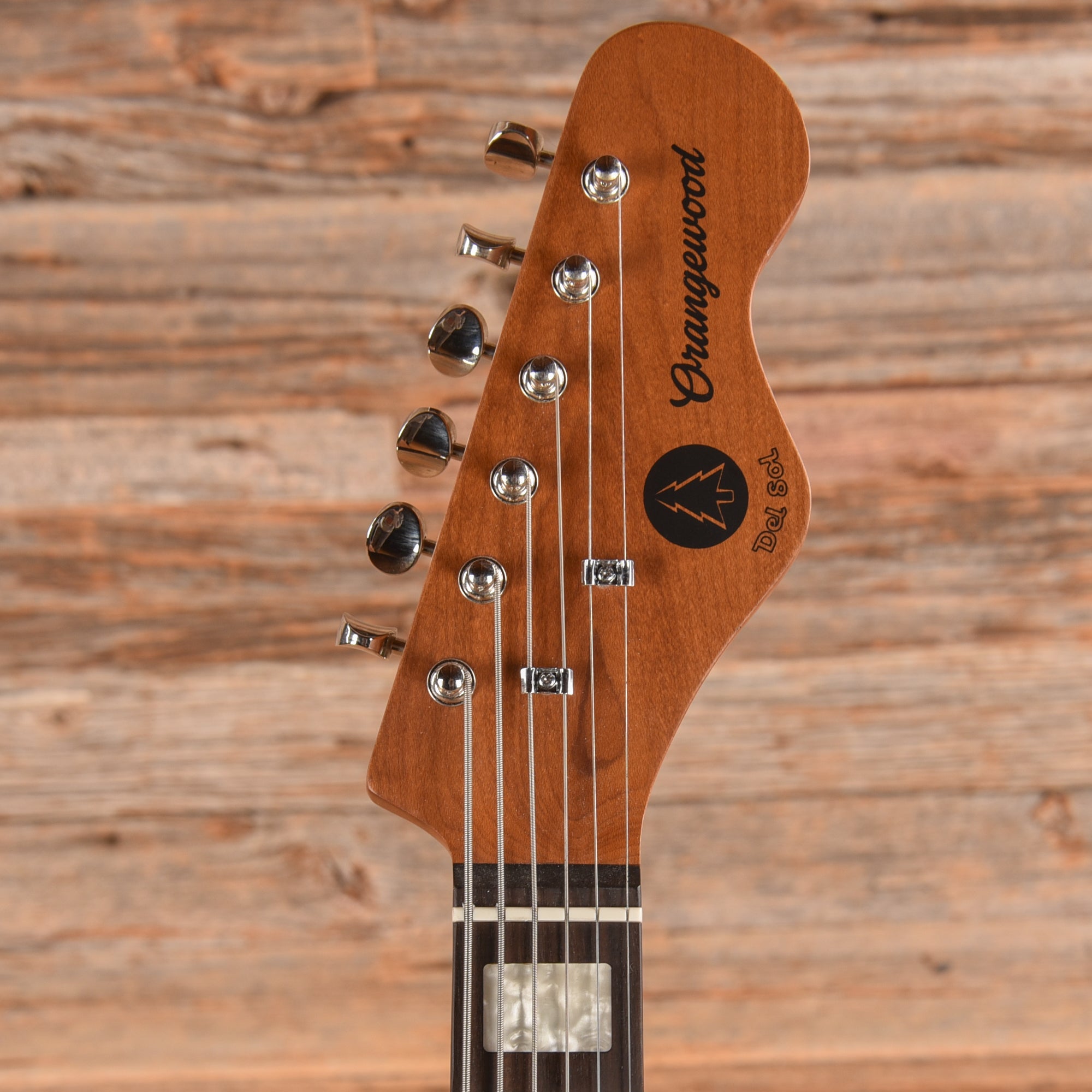Orangewood Del Sol Baritone Gold Electric Guitars / Semi-Hollow