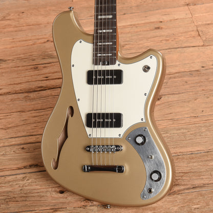 Orangewood Del Sol Baritone Gold Electric Guitars / Semi-Hollow