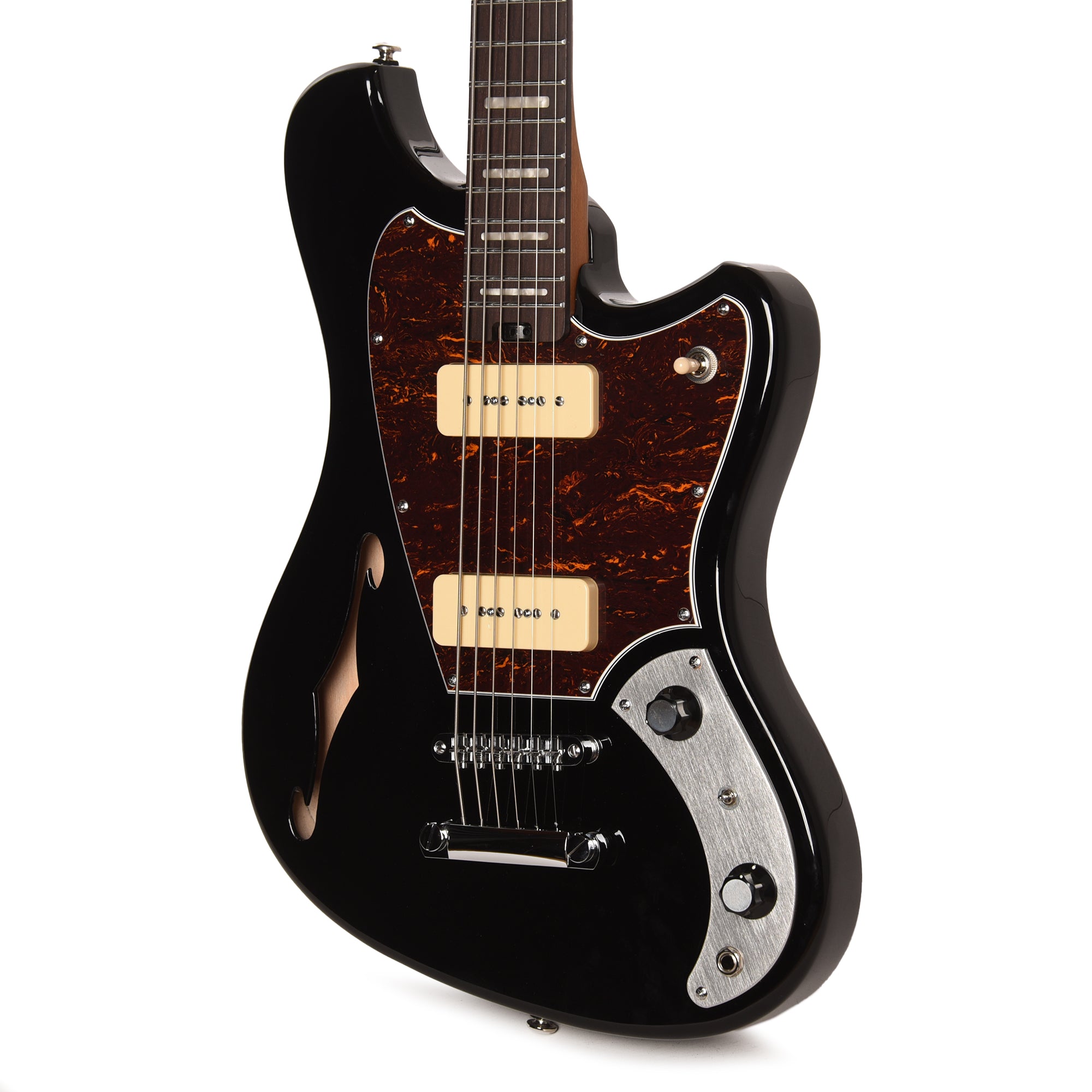 Orangewood Del Sol Baritone Electric Guitar Pitch Black Electric Guitars / Solid Body