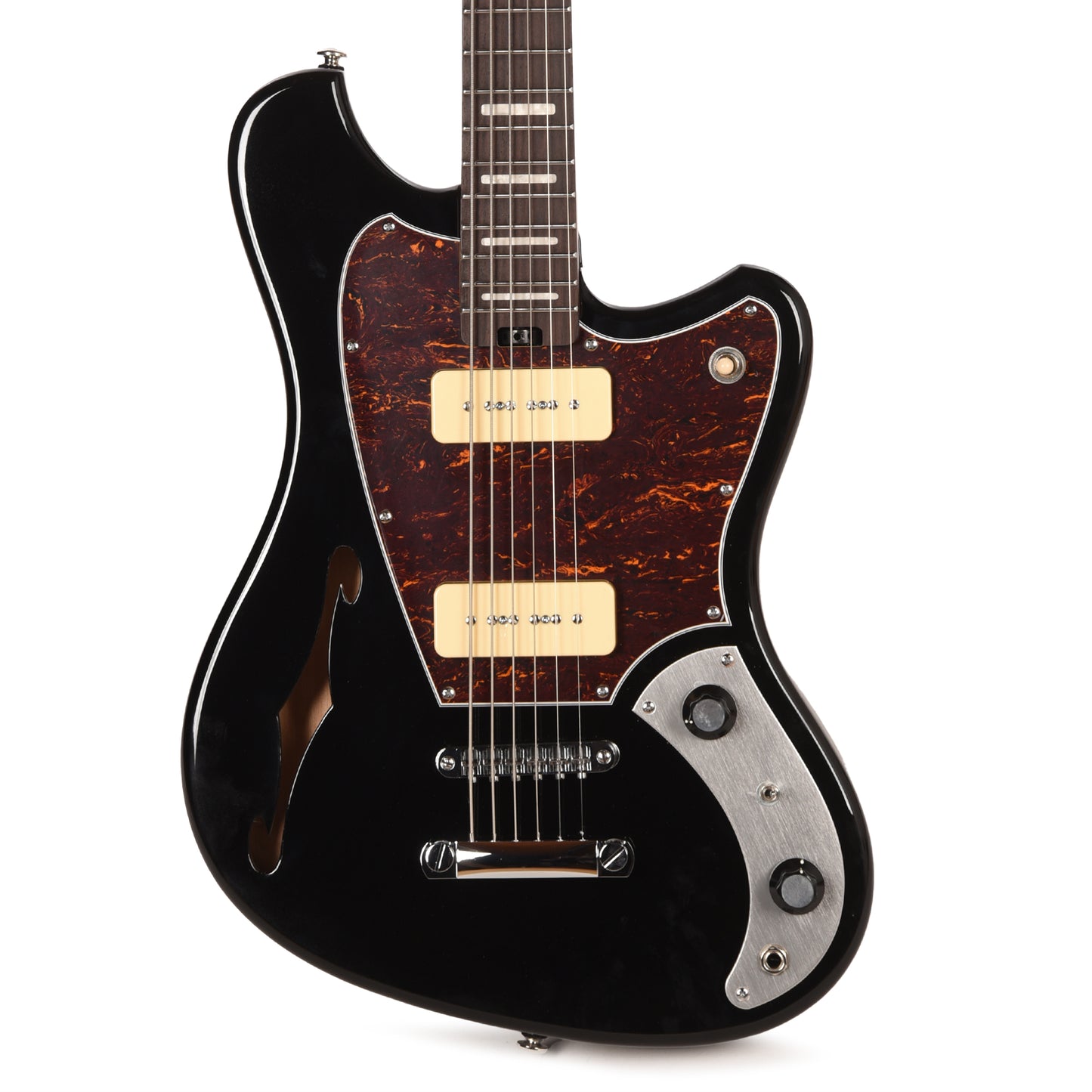 Orangewood Del Sol Baritone Electric Guitar Pitch Black Electric Guitars / Solid Body
