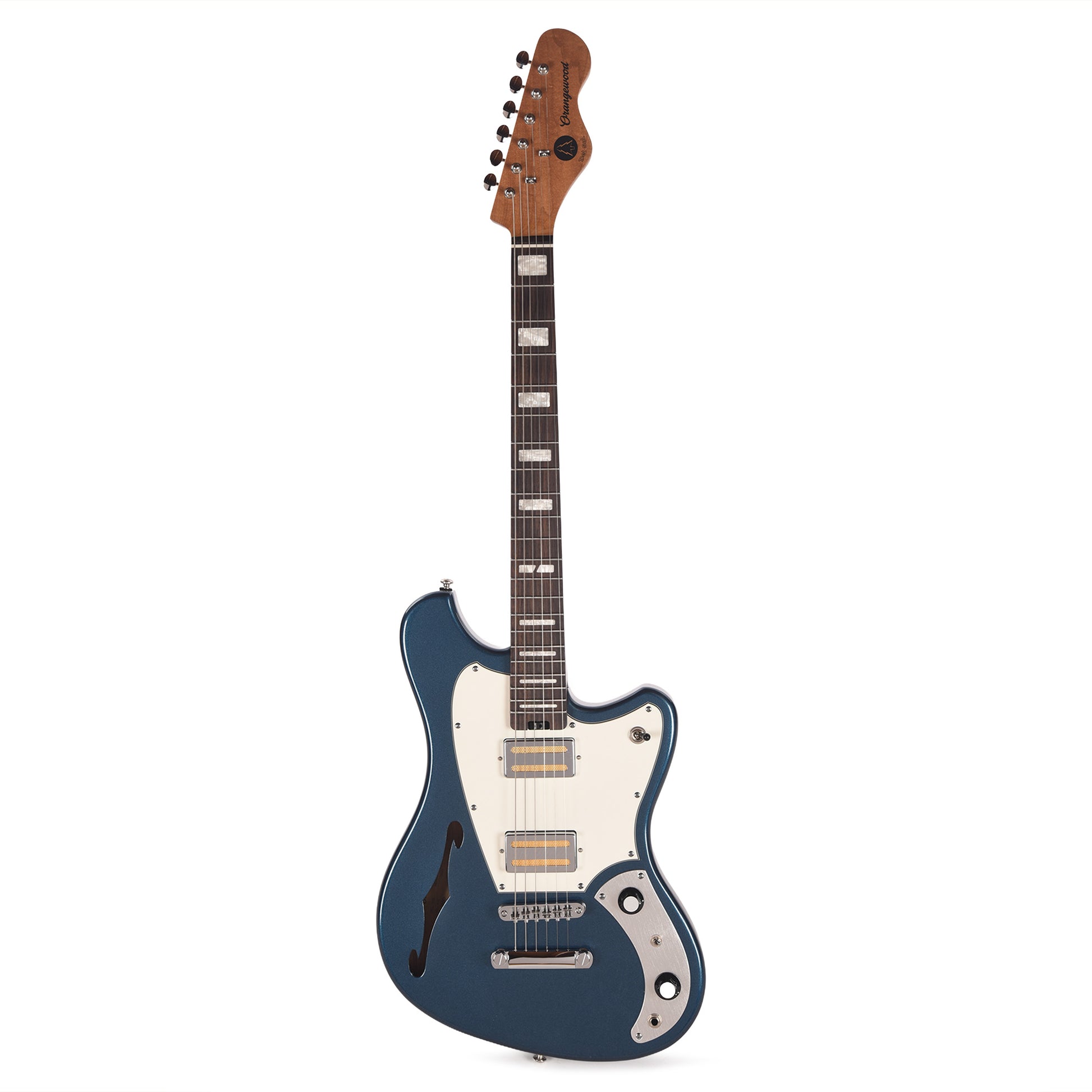 Orangewood Del Sol Standard Chambered Offset Electric Guitar Hermosa Blue Electric Guitars / Solid Body