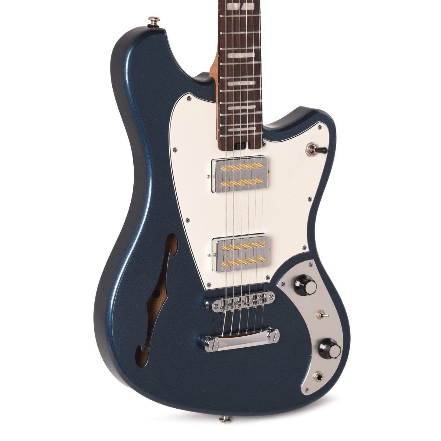Orangewood Del Sol Standard Chambered Offset Electric Guitar Hermosa Blue Electric Guitars / Solid Body