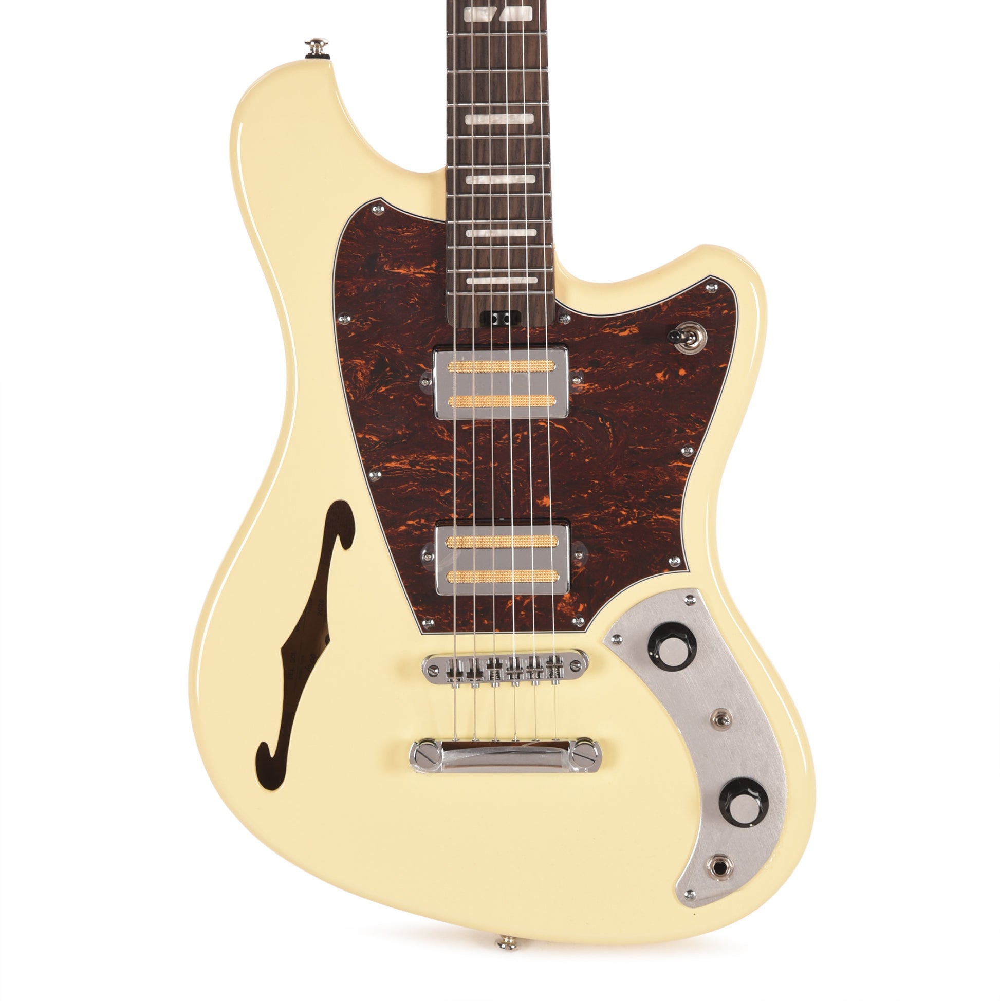 Orangewood Del Sol Standard Chambered Offset Electric Guitar Vanilla Cream Electric Guitars / Solid Body