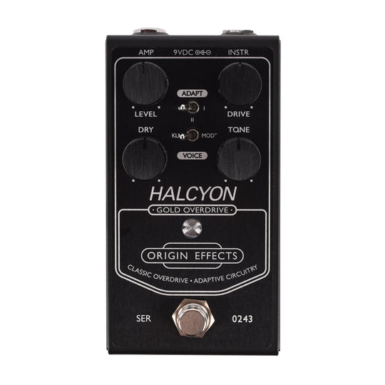 Origin Effects Special Black Edition Halcyon Gold Overdrive Pedal Effect Pedals