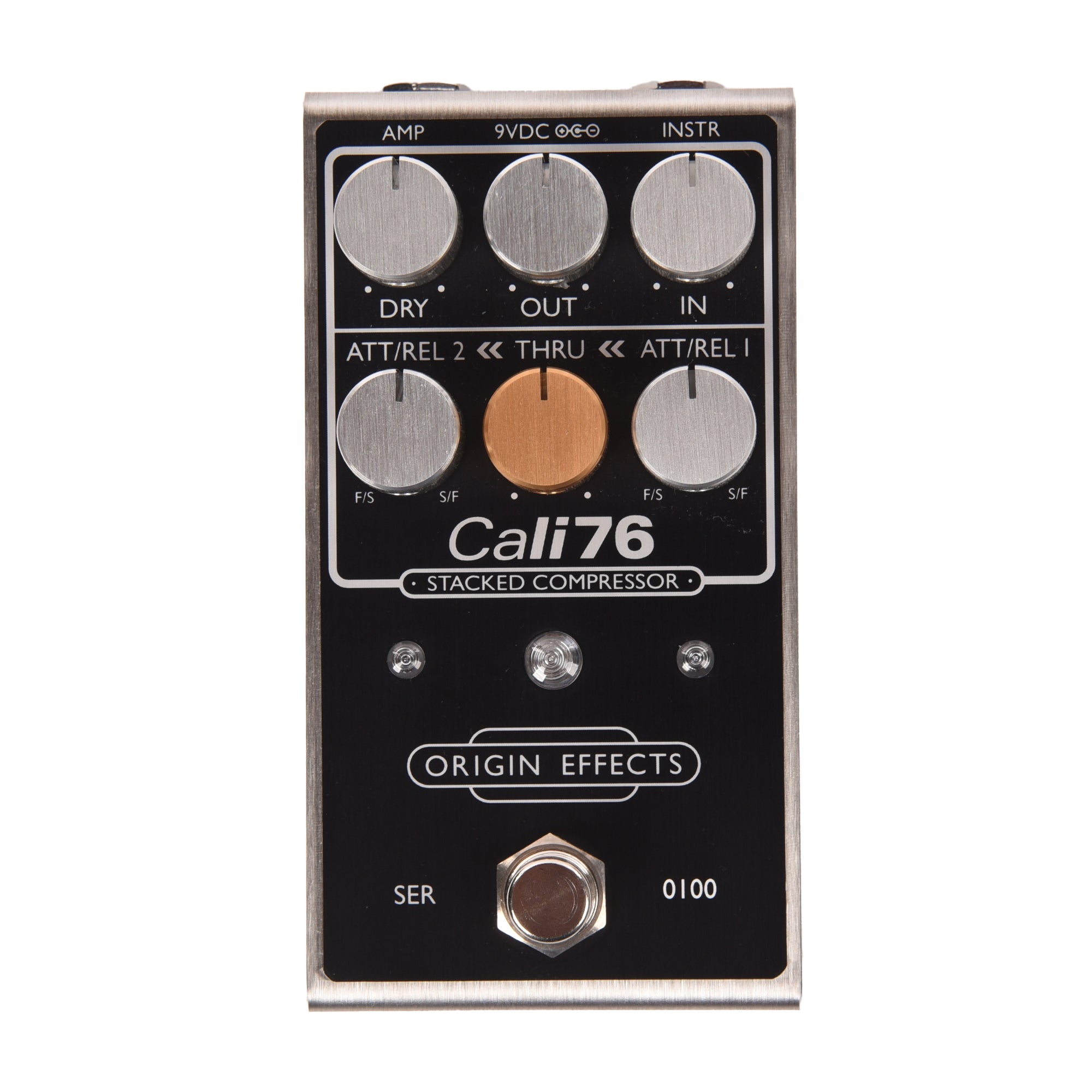 Origin FX Cali76 Stacked Compressor Pedal Black Effects and Pedals / Compression and Sustain