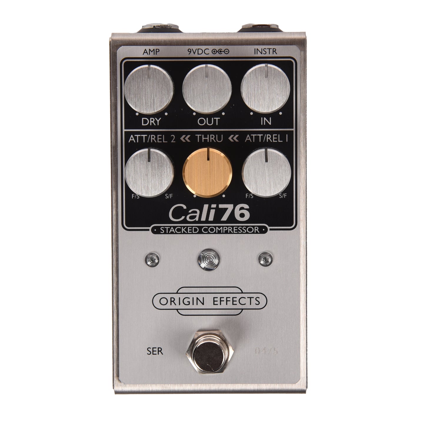 Origin FX Cali76 Stacked Compressor Pedal Silver Effects and Pedals / Compression and Sustain