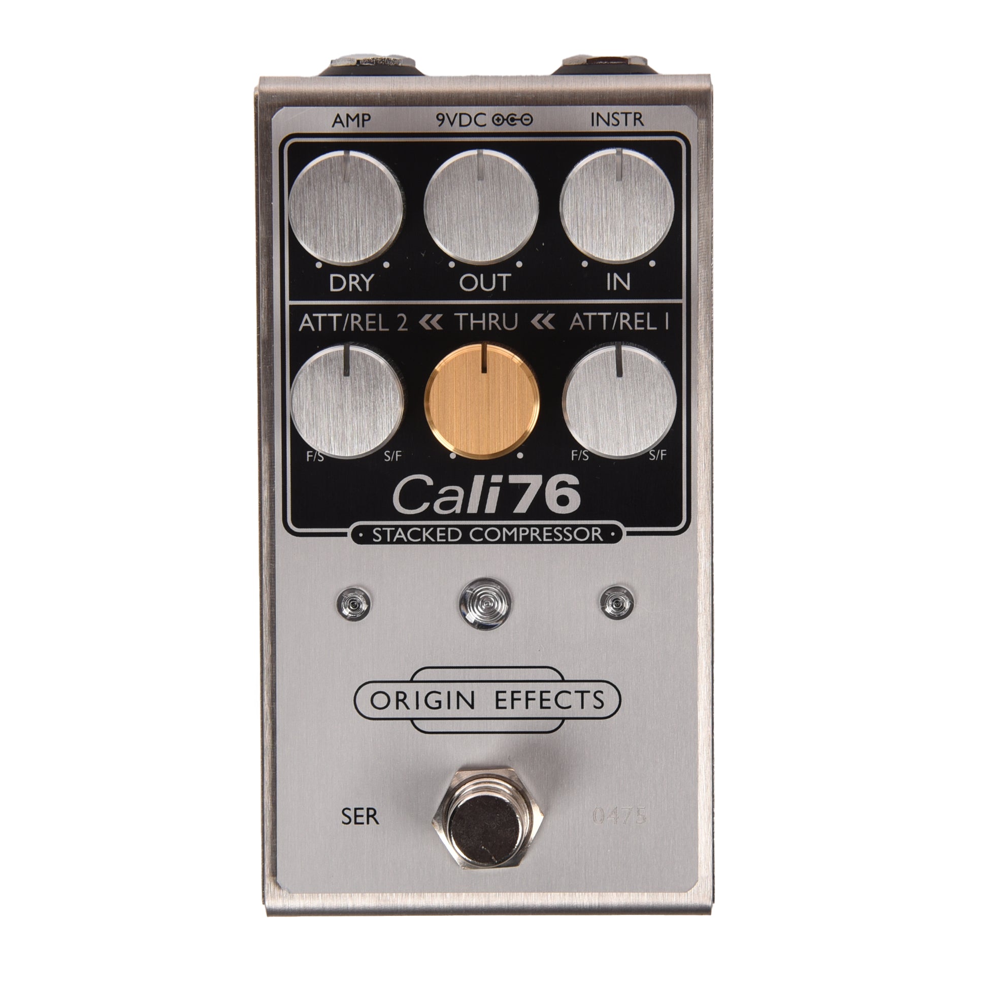 Origin FX Cali76 Stacked Compressor Pedal Silver Effects and Pedals / Compression and Sustain