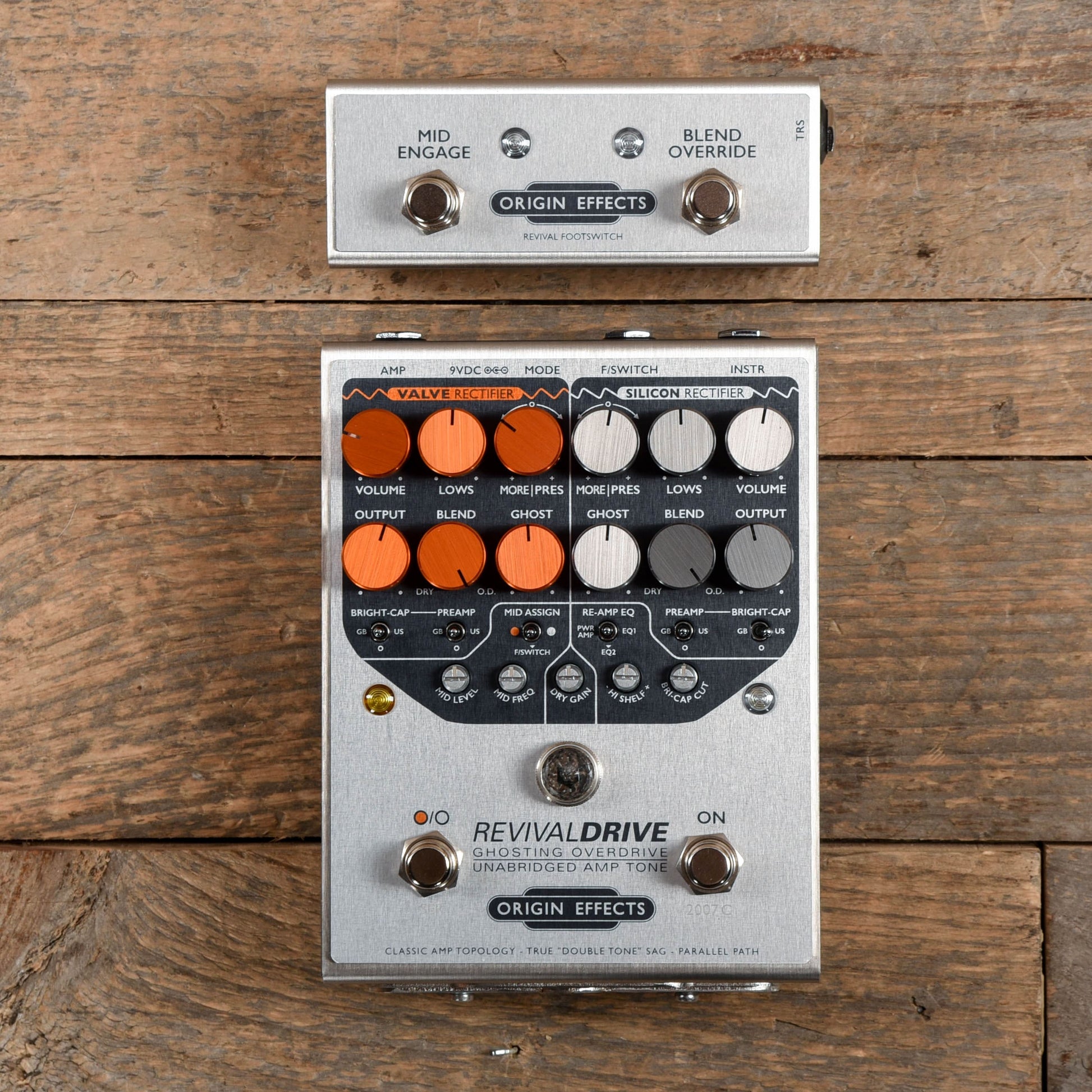 Origin Effects RevivalDRIVE Custom & Footswitch Bundle Effects and Pedals / Overdrive and Boost