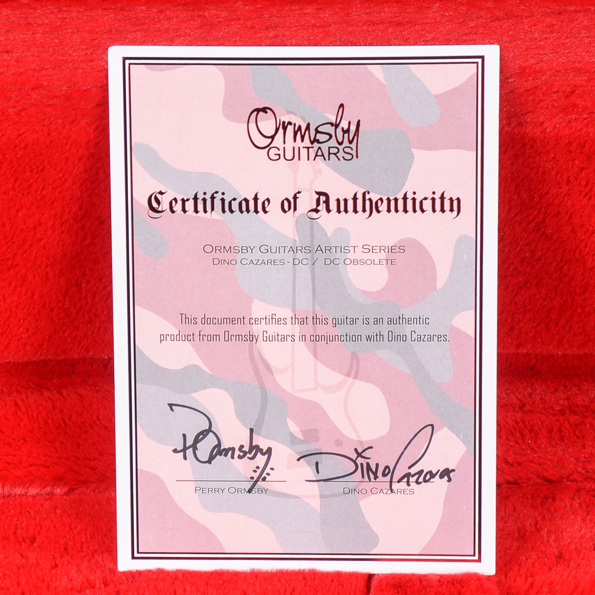 Ormsby Dino Cazares DC-6 Violaceous Electric Guitars / Solid Body