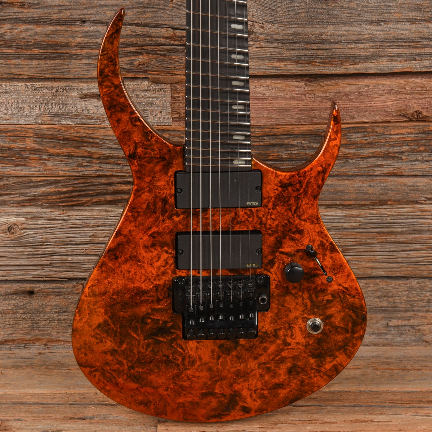 Ormsby RC One Rusty Cooley Signature 7-String Orange Marblizer Electric Guitars / Solid Body