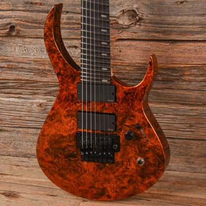 Ormsby RC One Rusty Cooley Signature 7-String Orange Marblizer Electric Guitars / Solid Body