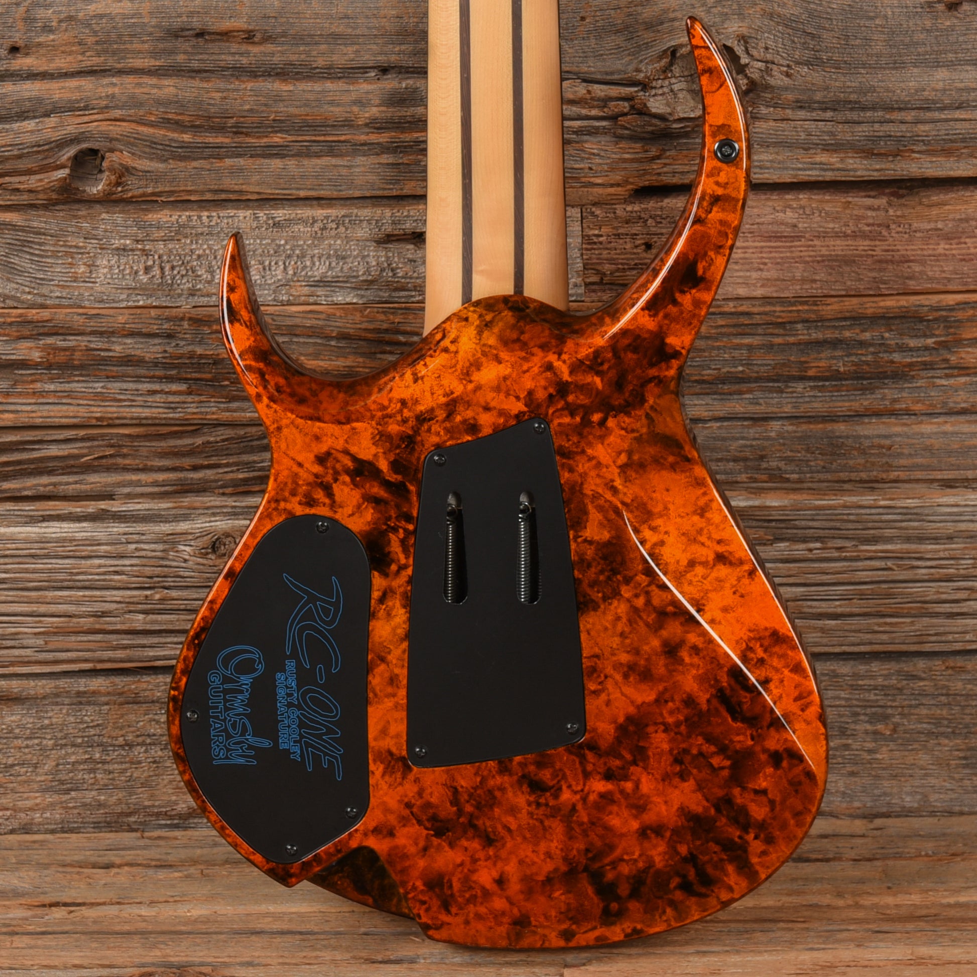Ormsby RC One Rusty Cooley Signature 7-String Orange Marblizer Electric Guitars / Solid Body