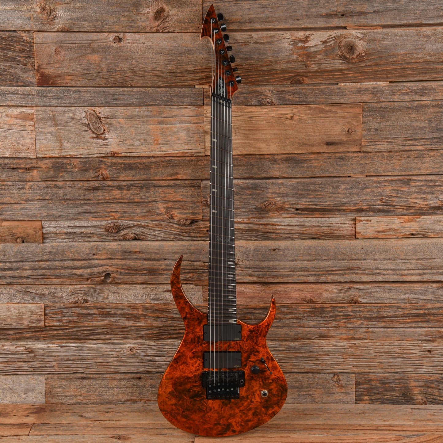 Ormsby RC One Rusty Cooley Signature 7-String Orange Marblizer Electric Guitars / Solid Body