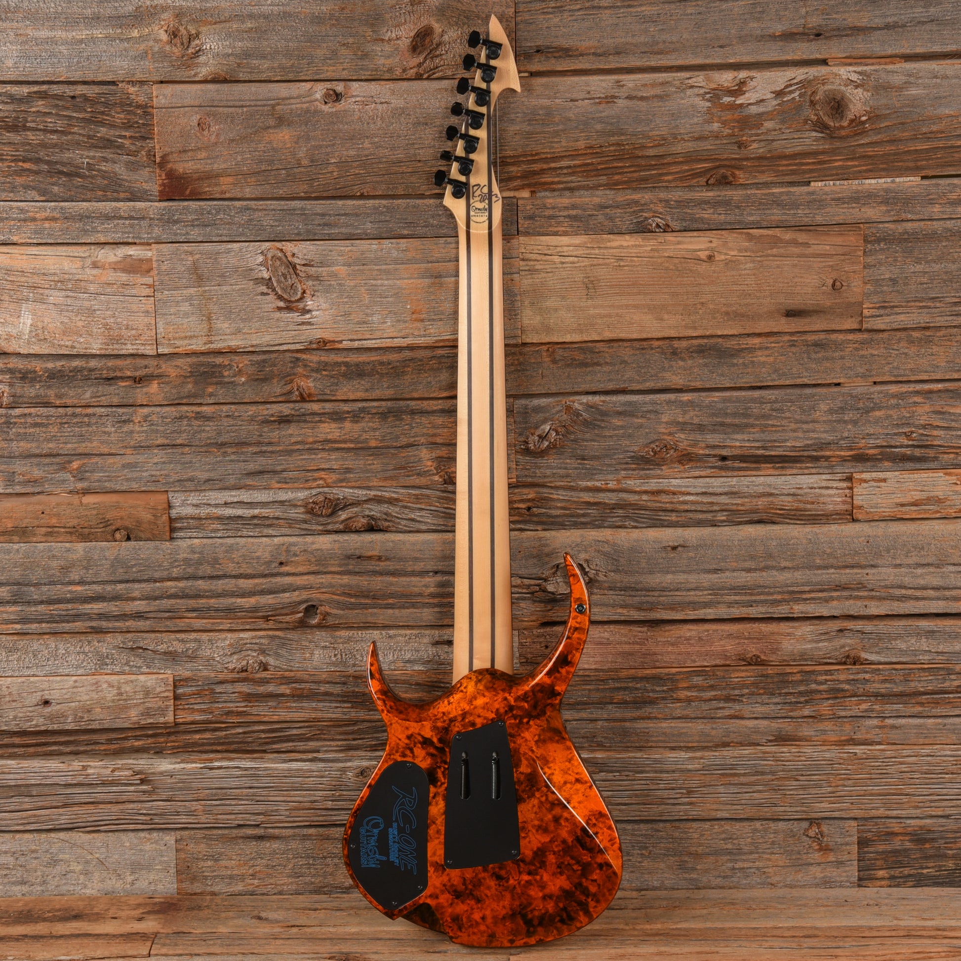 Ormsby RC One Rusty Cooley Signature 7-String Orange Marblizer Electric Guitars / Solid Body