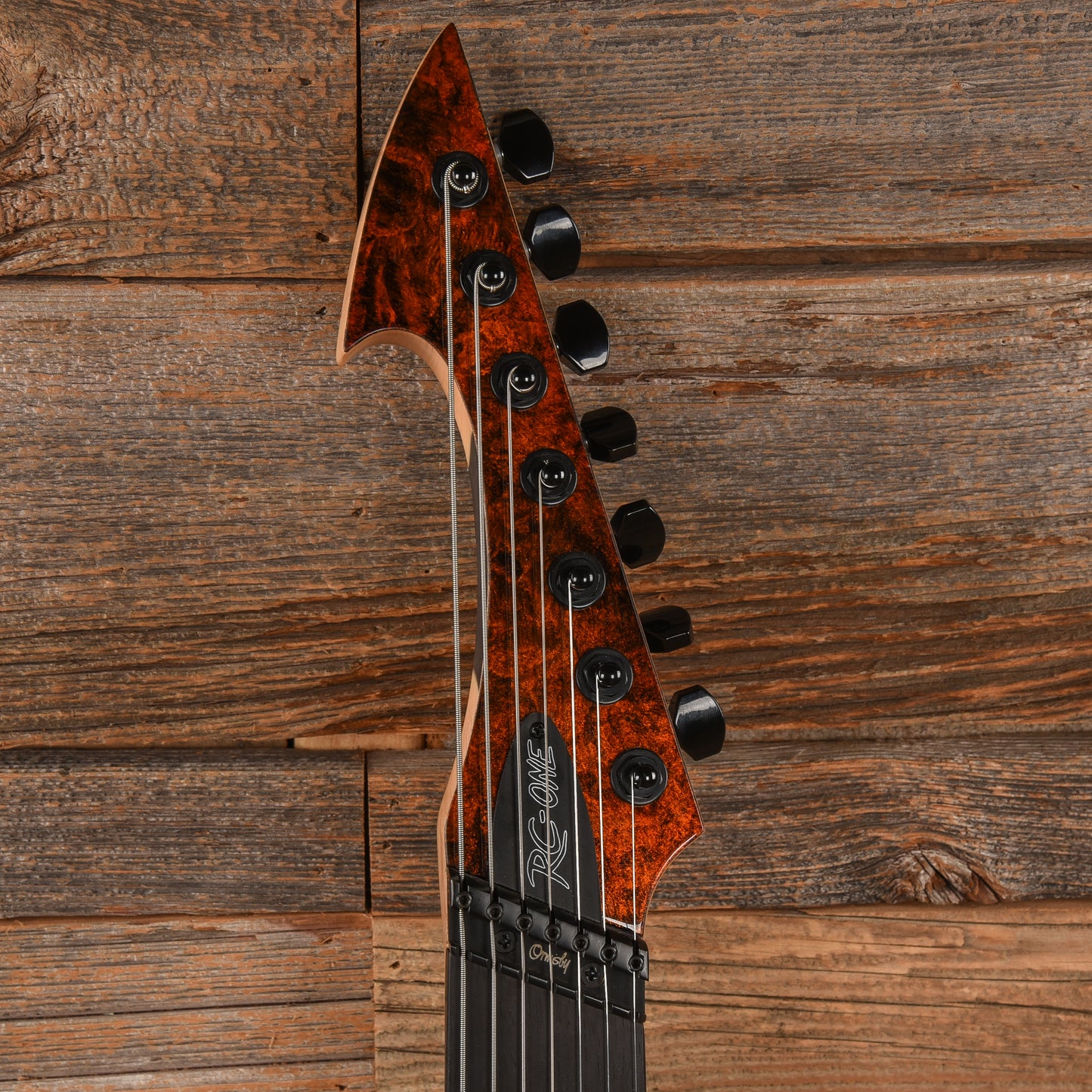 Ormsby RC One Rusty Cooley Signature 7-String Orange Marblizer Electric Guitars / Solid Body