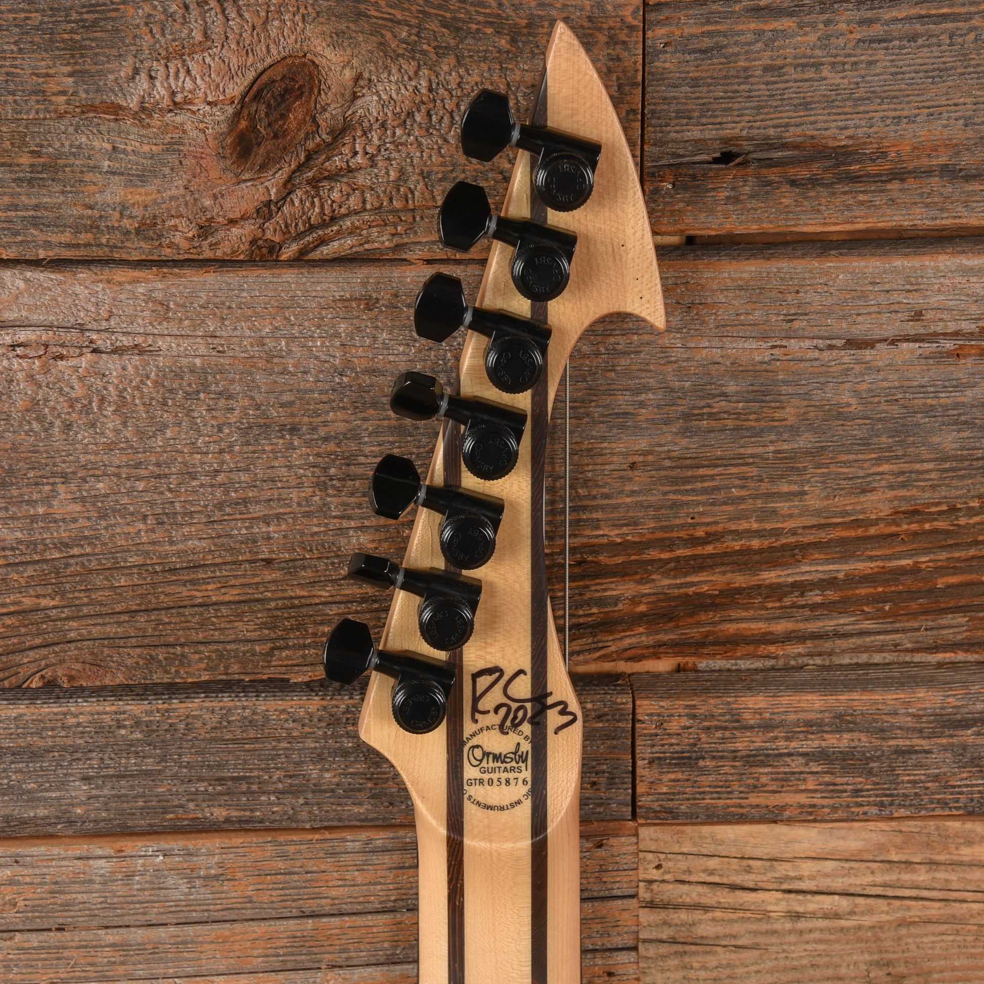 Ormsby RC One Rusty Cooley Signature 7-String Orange Marblizer Electric Guitars / Solid Body