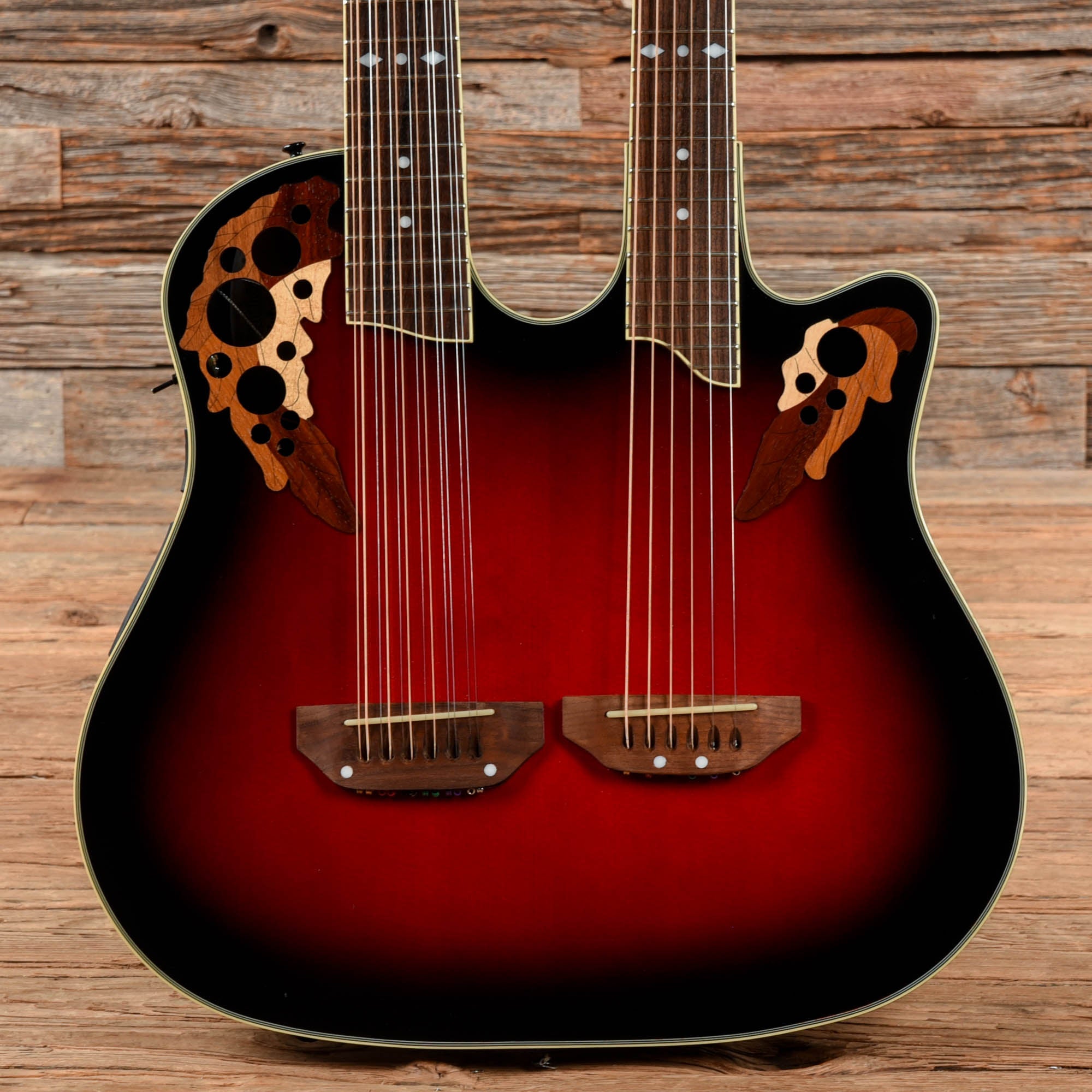Ovation CSE225 Celebrity Double Neck Sunburst Acoustic Guitars / 12-String