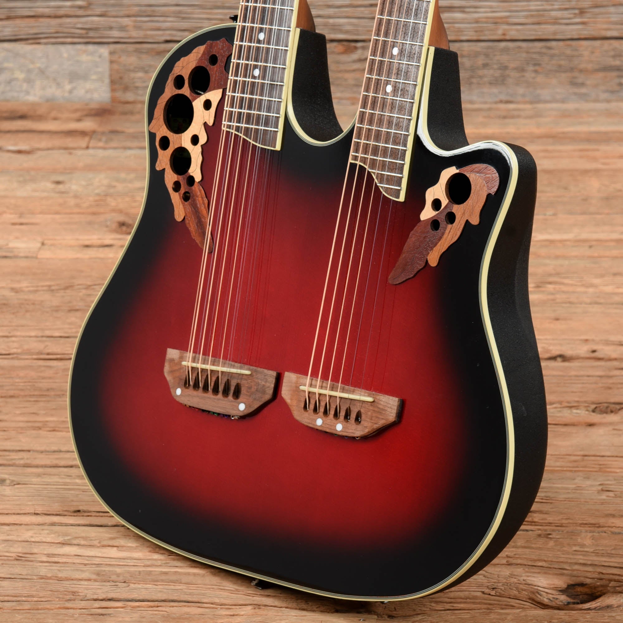 Ovation CSE225 Celebrity Double Neck Sunburst Acoustic Guitars / 12-String