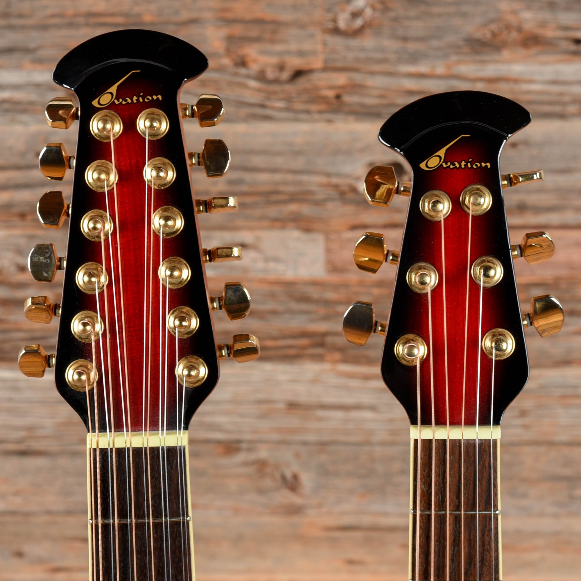 Ovation CSE225 Celebrity Double Neck Sunburst Acoustic Guitars / 12-String