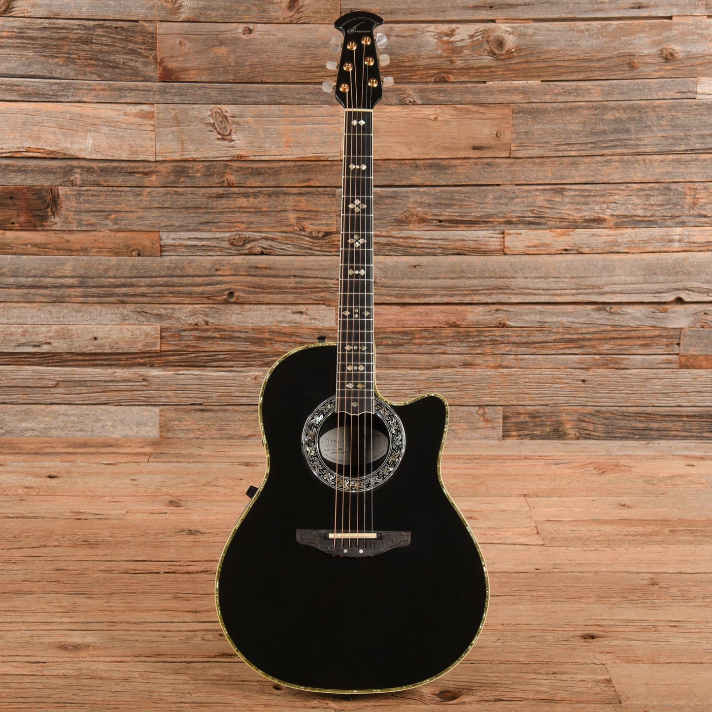 Ovation 1869 Custom Legend Black 1900 Acoustic Guitars / Built-in Electronics