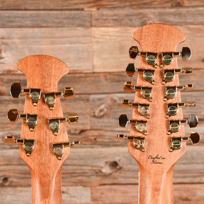 Ovation CSE225 Celebrity Double Neck Sunburst Acoustic Guitars / Built-in Electronics