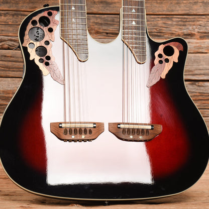 Ovation CSE225 Celebrity Double Neck Sunburst Acoustic Guitars / Built-in Electronics