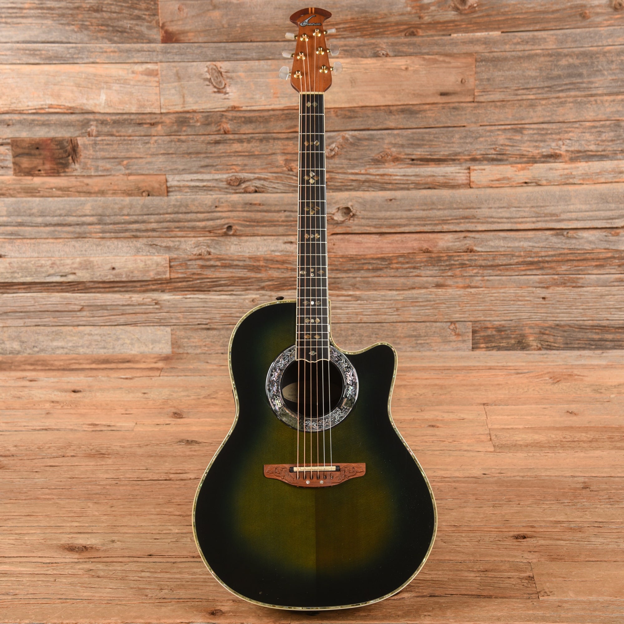 Ovation 1769 Custom Legend Green Burst – Chicago Music Exchange