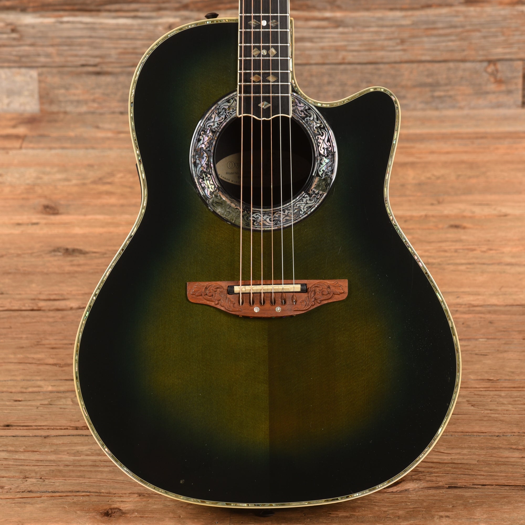 Ovation 1769 Custom Legend Green Burst – Chicago Music Exchange