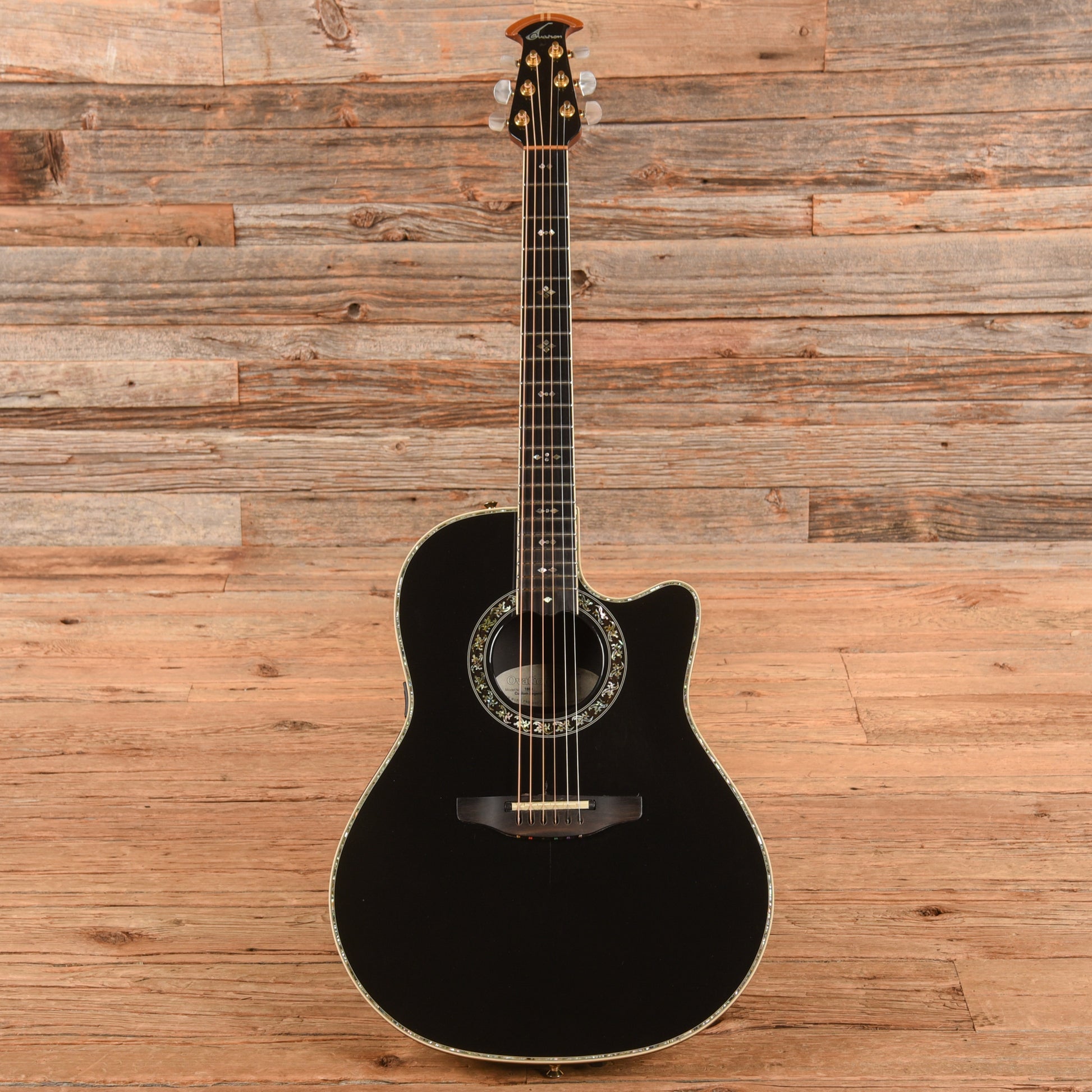 Ovation 1869 Custom Legend Black Acoustic Guitars / OM and Auditorium