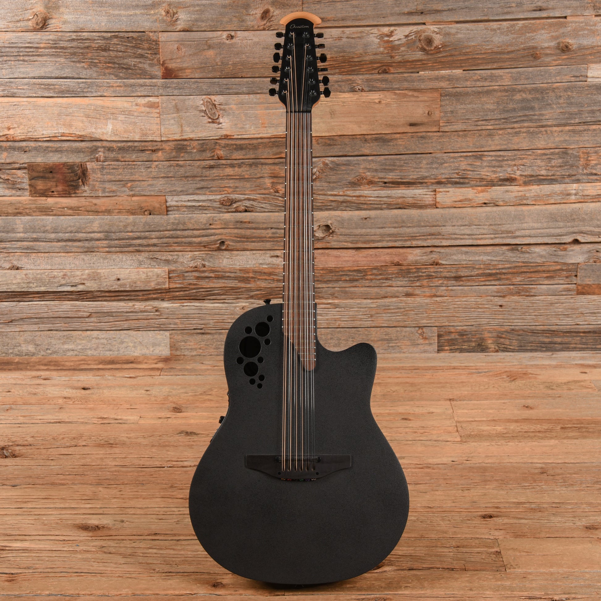 Ovation 2058TX Black Acoustic Guitars / OM and Auditorium