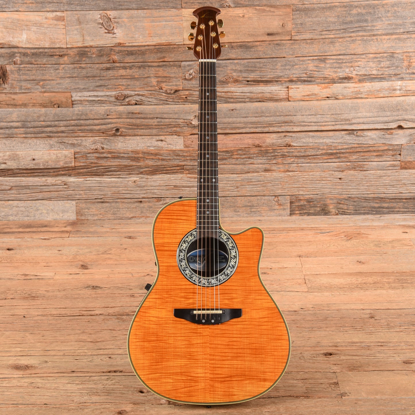 Ovation 386T Sunburst Acoustic Guitars / OM and Auditorium