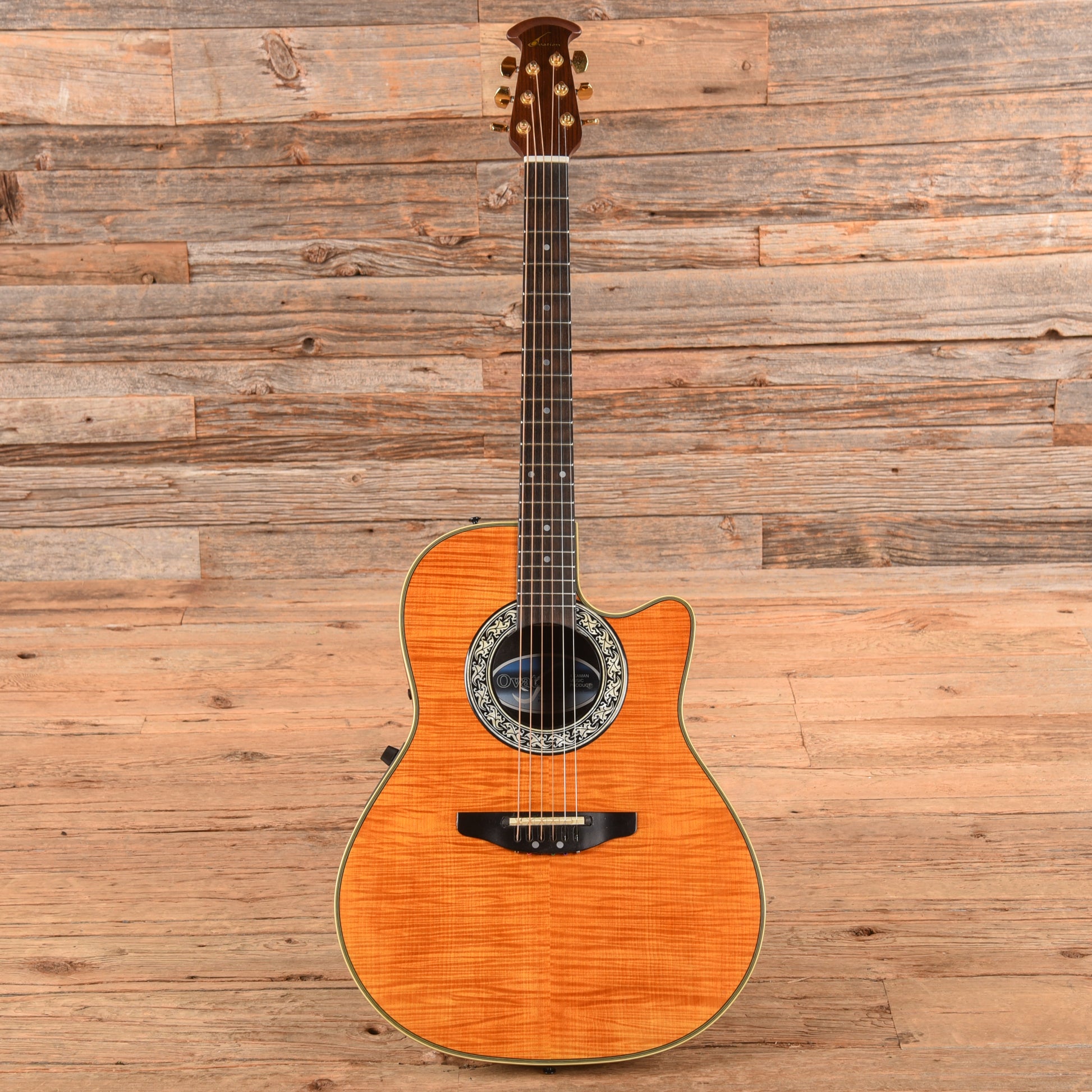 Ovation 386T Sunburst Acoustic Guitars / OM and Auditorium