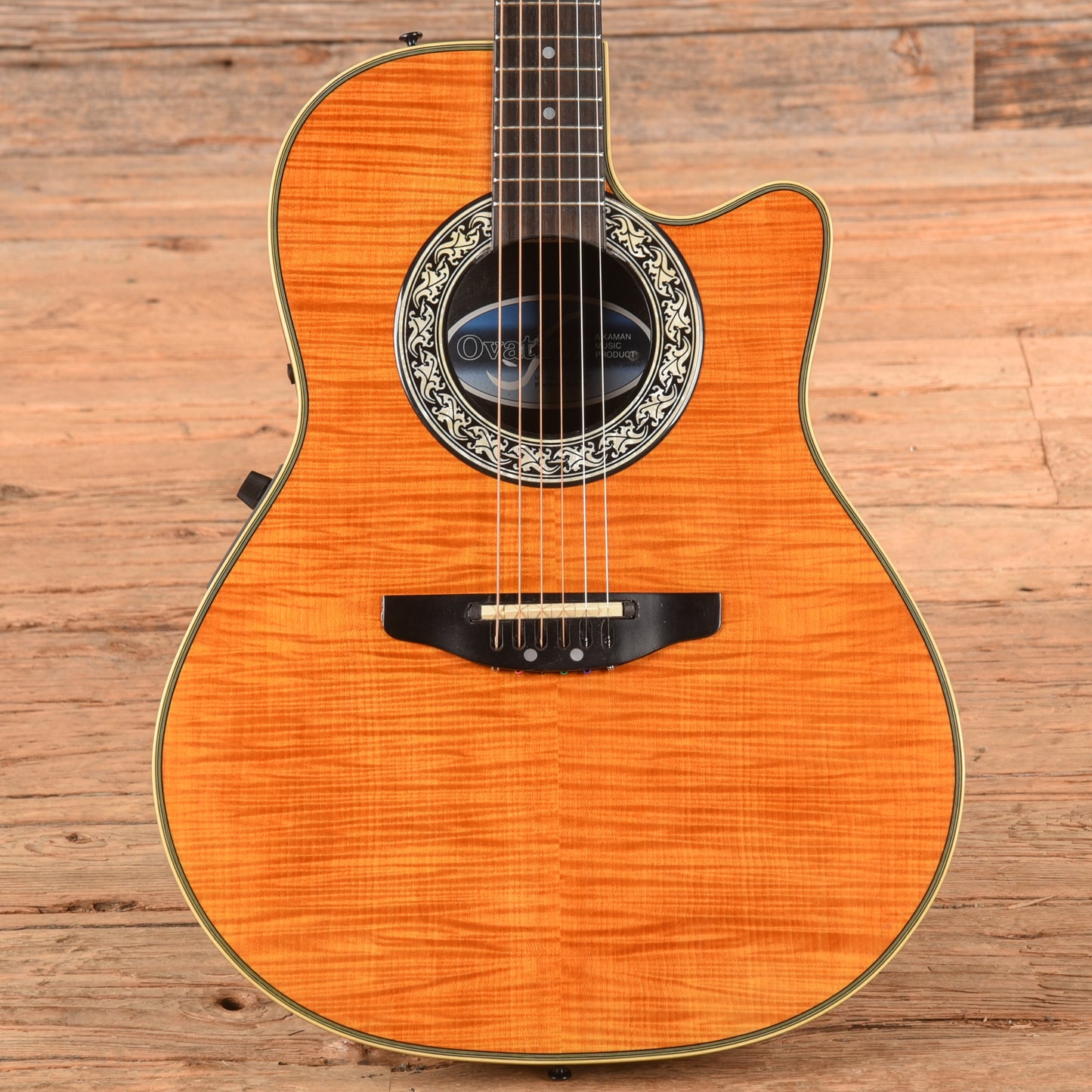 Ovation 386T Sunburst Acoustic Guitars / OM and Auditorium