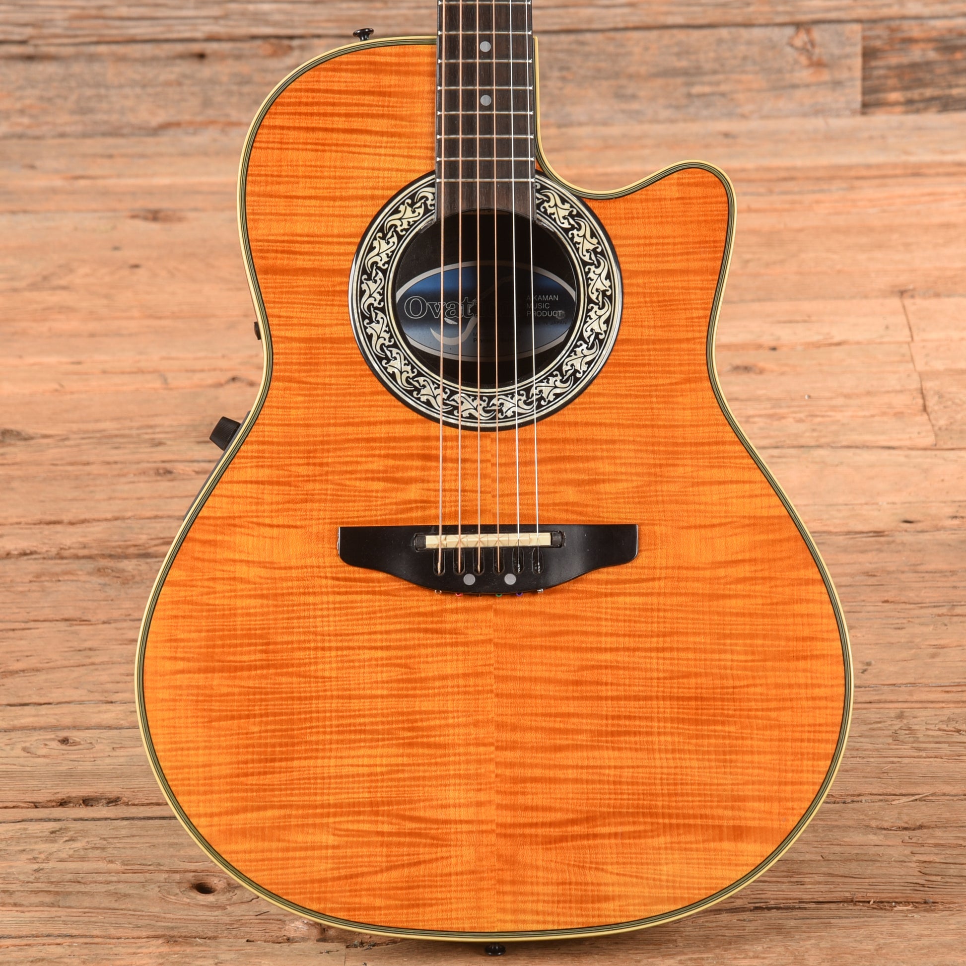 Ovation 386T Sunburst Acoustic Guitars / OM and Auditorium