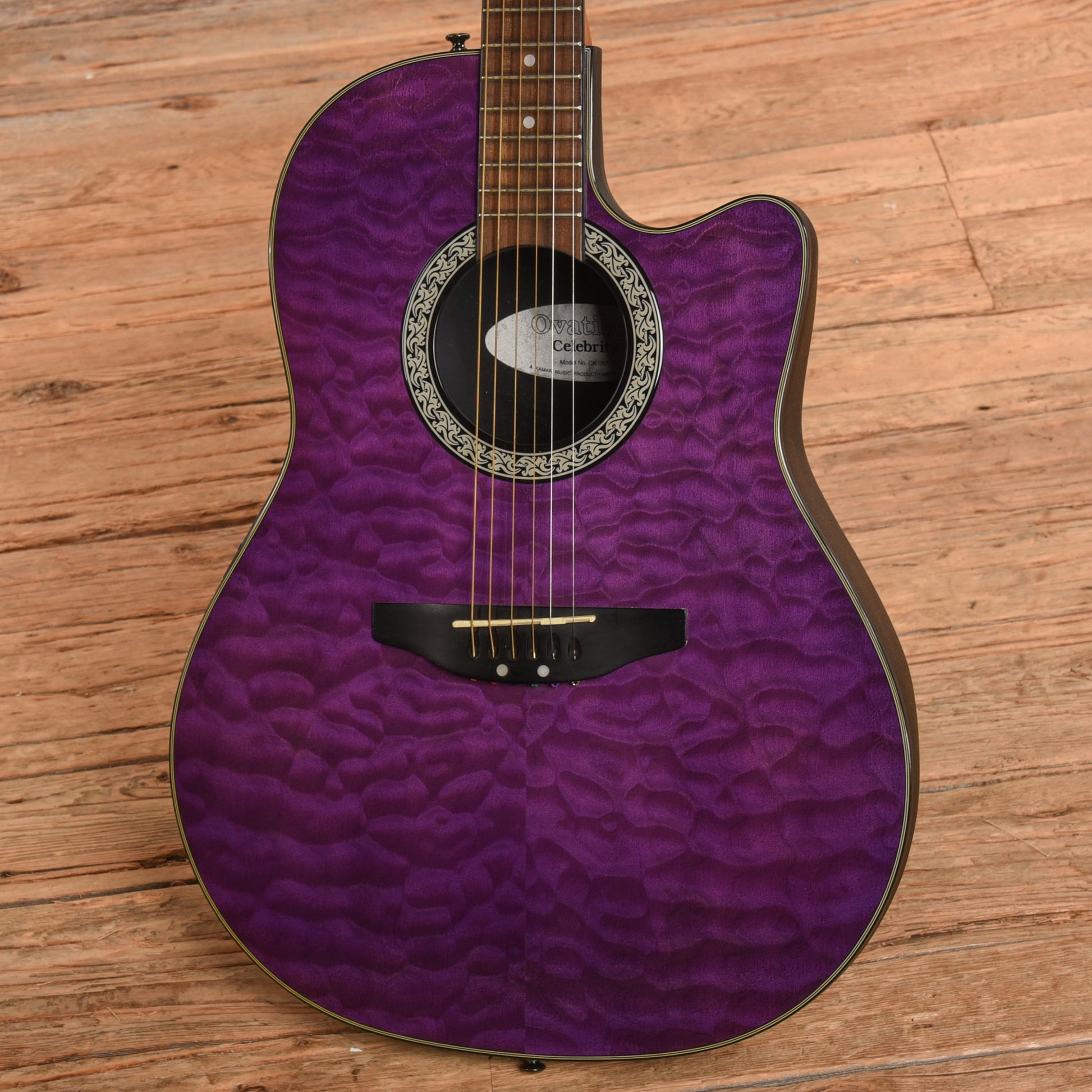 Ovation CK057 Purple Acoustic Guitars / OM and Auditorium